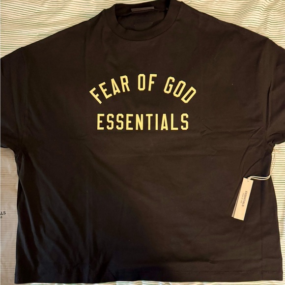 Essentials Fear of God Jersey Crewneck / Black / Sz. XXL / BRAND NEW - Picture 1 of 5